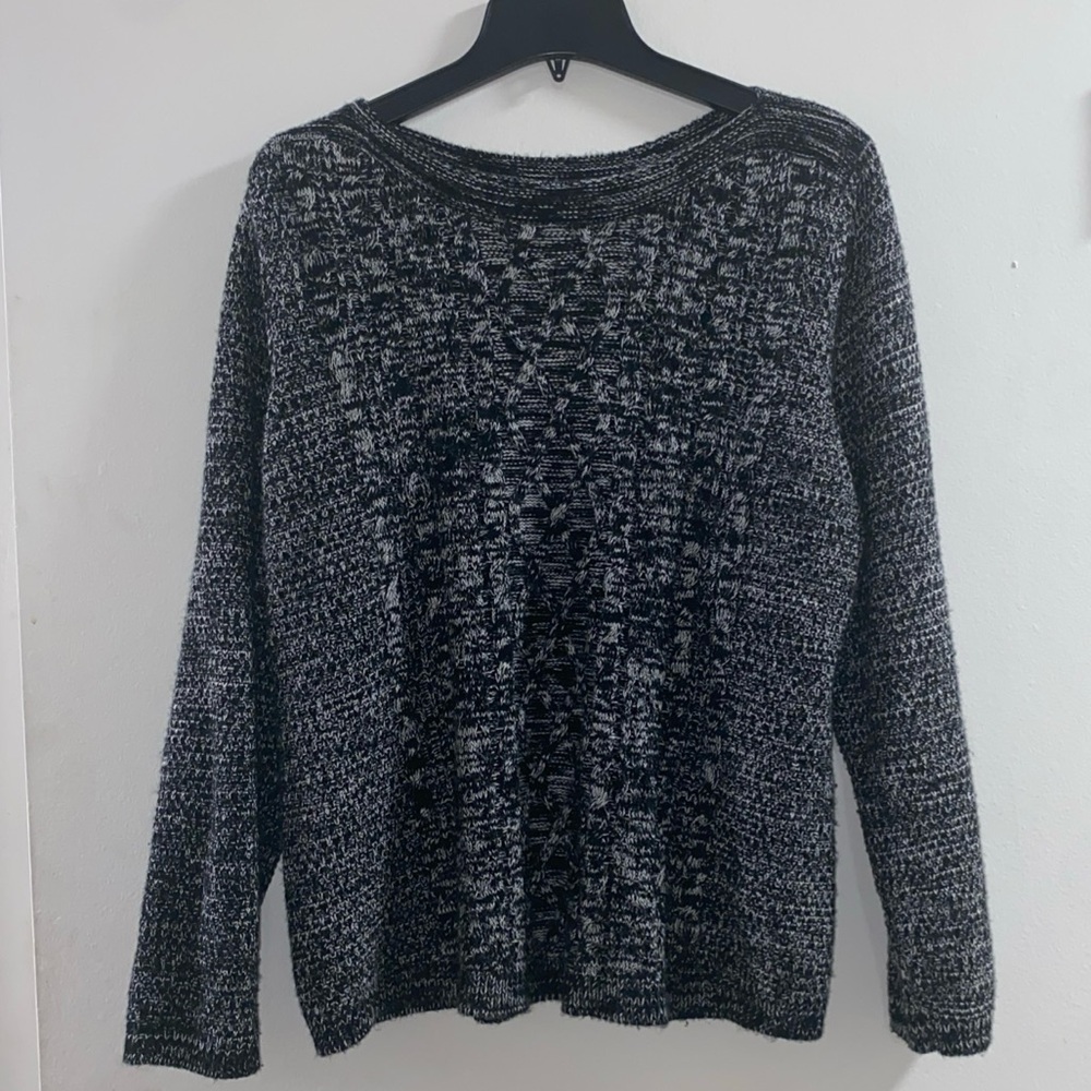 Croft & Barrow Monochrome Knit Sweater‎ XXL